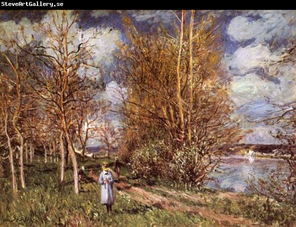 Alfred Sisley Small Meadows in Spring-By